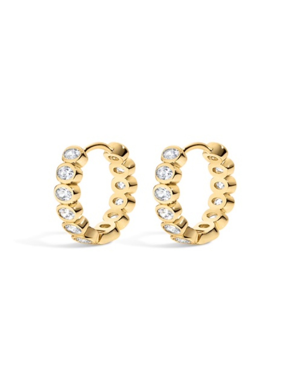 Electric Picks Champagne Hoops Color: Gold
